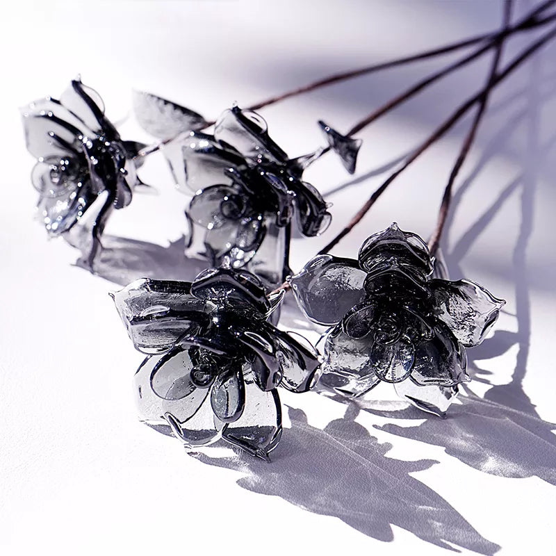 June Birth Glass Flower - Rose | Handmade Glass Keepsake | DNOMA