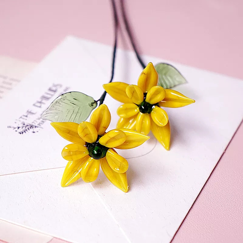 March Birth Glass Flower - Jonquil | Handmade Glass Keepsake | DNOMA