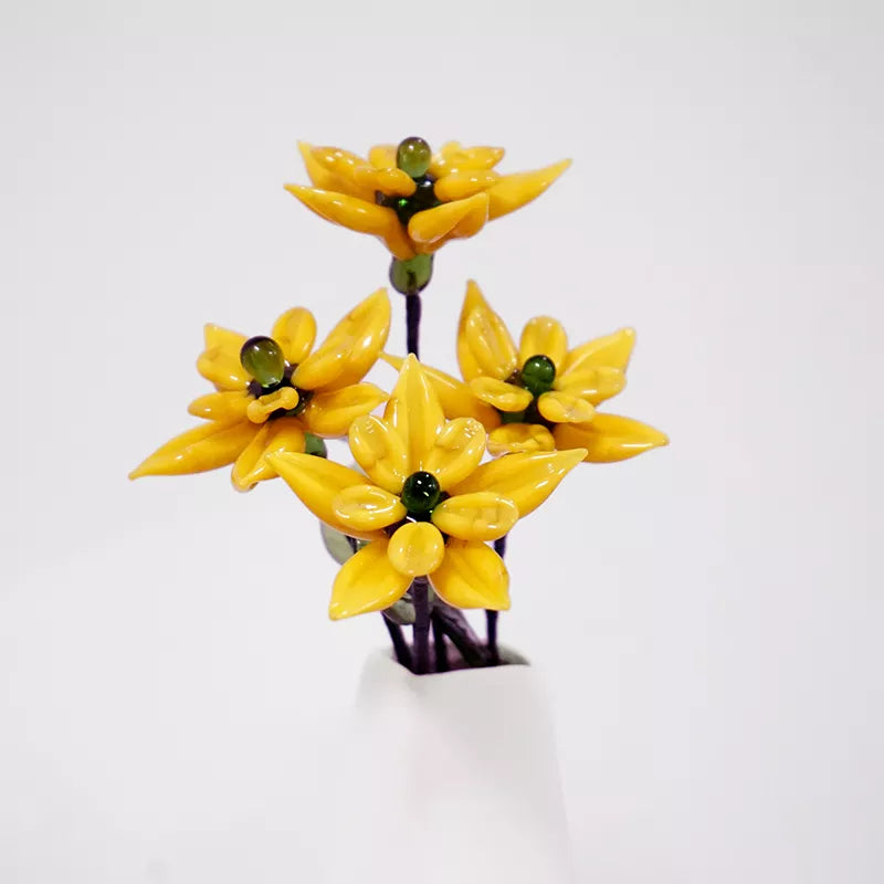 March Birth Glass Flower - Jonquil | Handmade Glass Keepsake | DNOMA