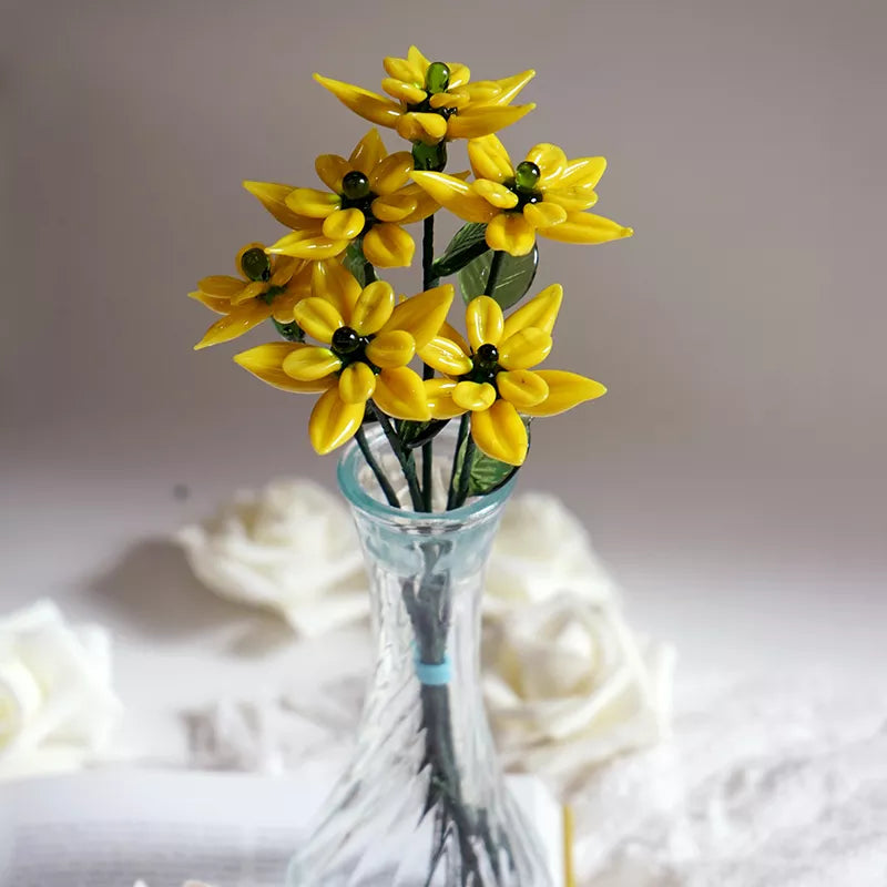 March Birth Glass Flower - Jonquil | Handmade Glass Keepsake | DNOMA
