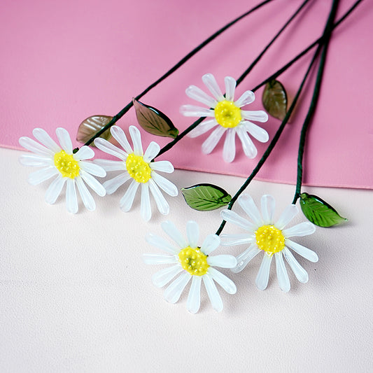 birth month glass flowers - daisy