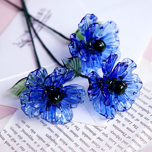 birth month glass flowers