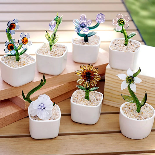 Glass Birth Month Flower | Artistic Holiday Décor & Keepsake Gift