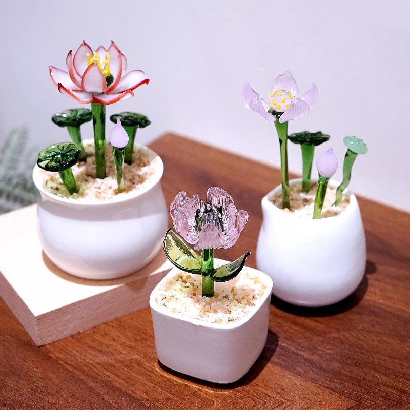 Glass Flower Pot – Birth Month Series | Unique Holiday & Birthday Gift