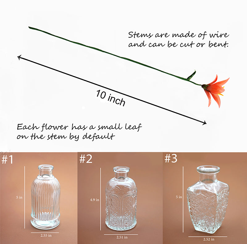 bottle for glass birth flower 