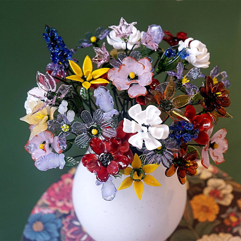 Handmade Blown Glass Birth Month Flower – Timeless Gift