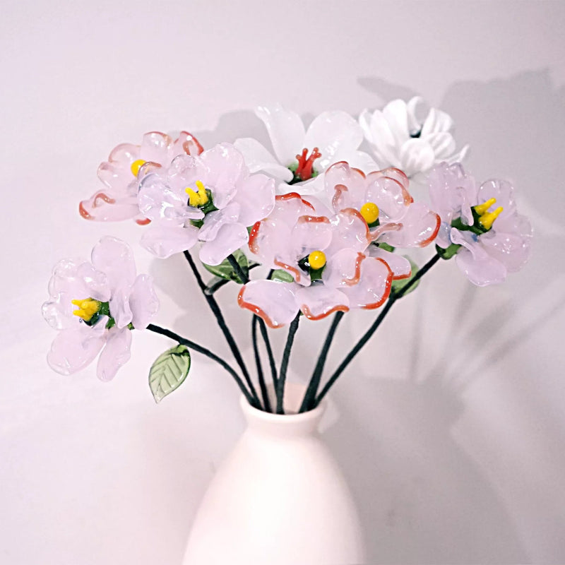 Blown Glass Flower – Handmade Birth Month Gift Collection