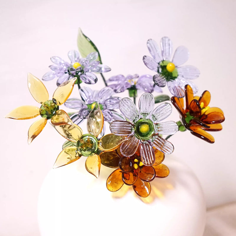 Handmade Blown Glass Birth Month Flower – For Any Occasion