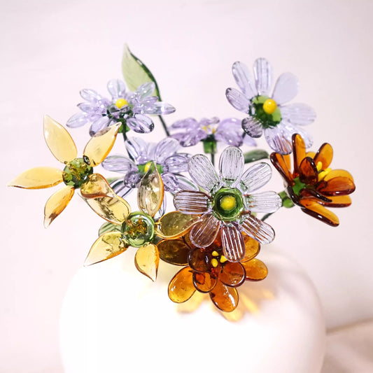 Handmade Blown Glass Birth Month Flower – For Any Occasion