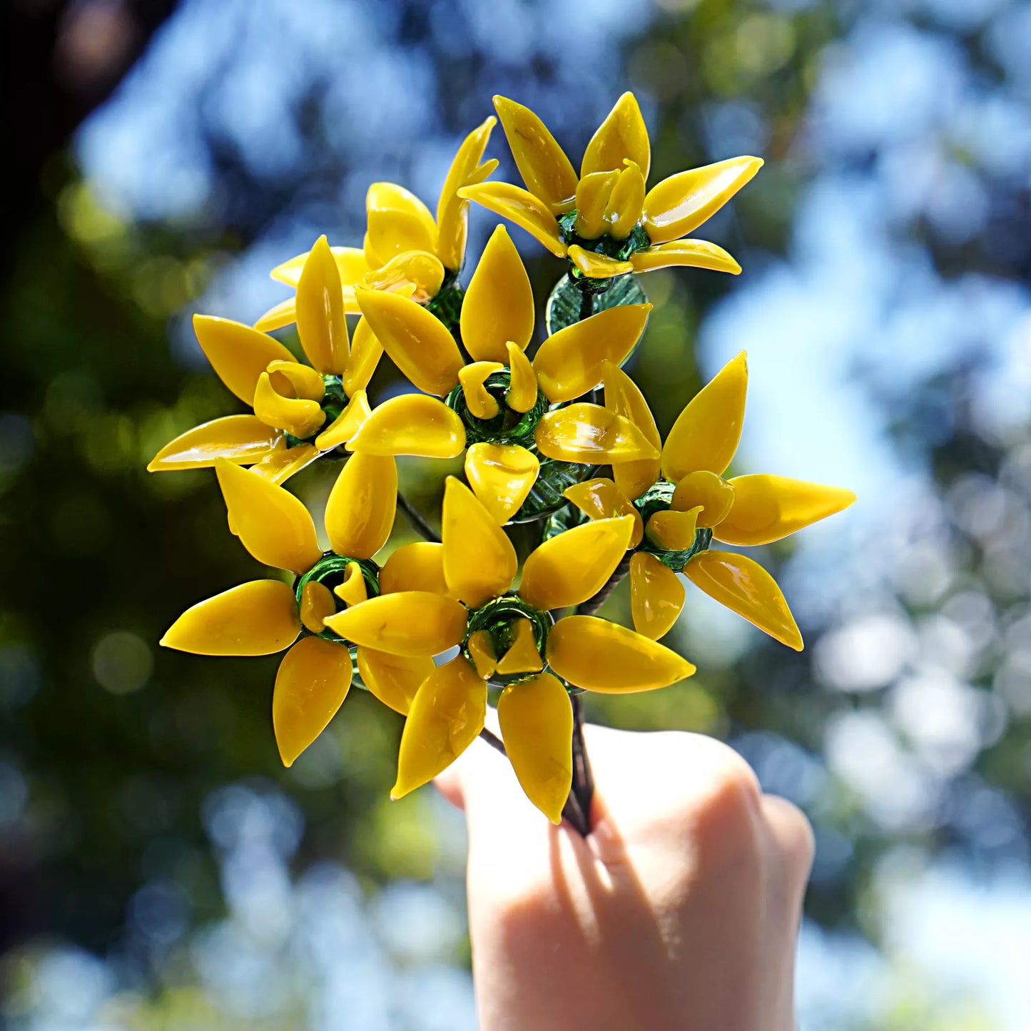 Handcrafted Birth Month Glass Flower – Timeless Gift for Mom, Teachers & Friends