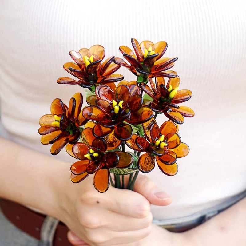 Birth Month Glass Flower – Handmade Keepsake for Birthday & Holiday Gifts