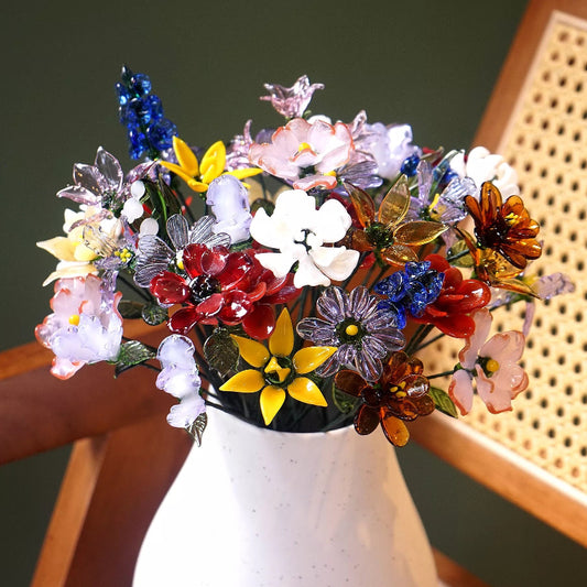 glass birth month flowers