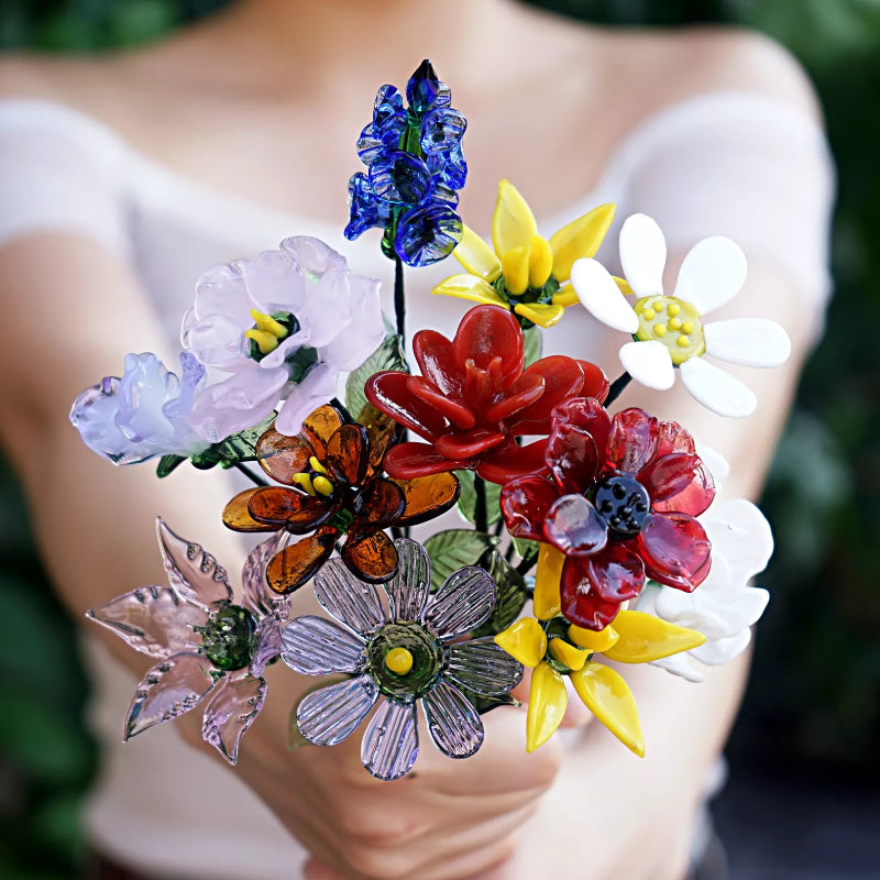 Handmade Glass Birth Month Flower – Graduation Gift Keepsake