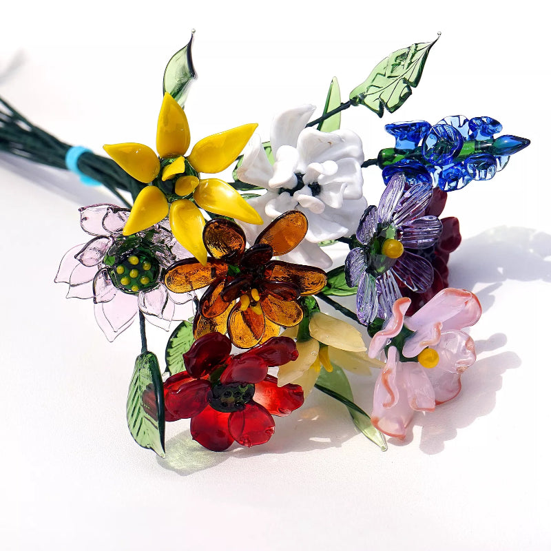 Birth Month Glass Flower – Handmade Keepsake for Birthday & Holiday Gifts