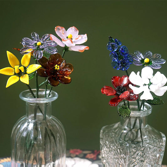 Delicate Handmade Glass Birth Flower – Timeless Decor Gift