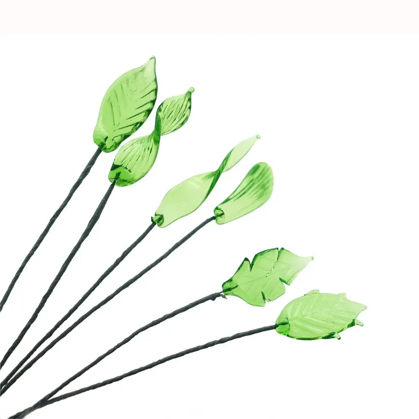 Handmade Glass Leaf for Birth Month Flower – Elegant Gift Accent & Home Decor
