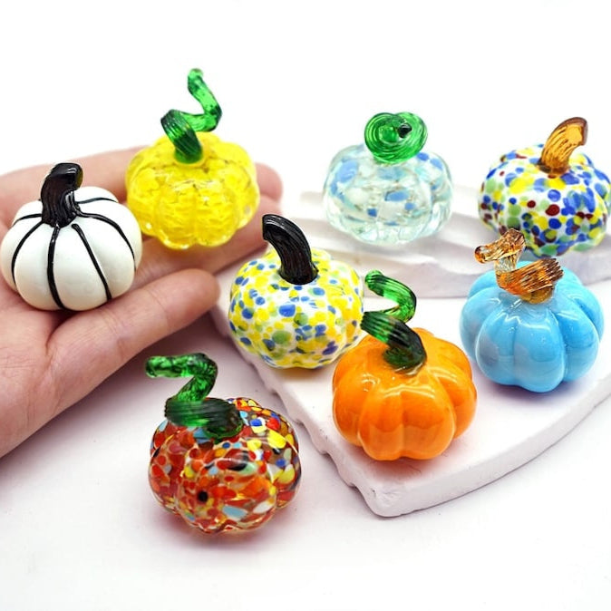 Glass Pumpkin – Fall Host Gift, Thanksgiving Table Decoration, Halloween Home Decor