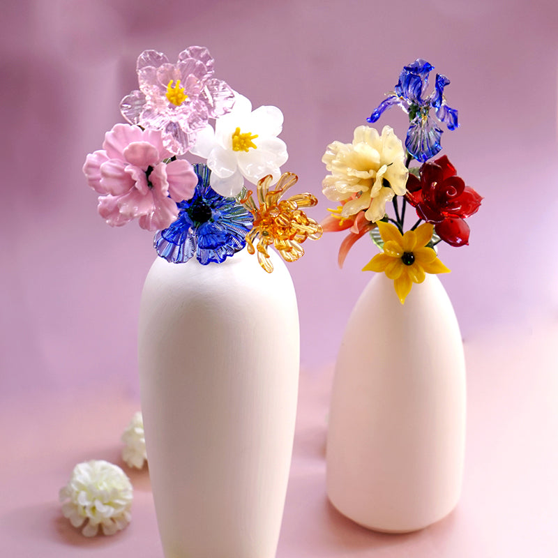 glass birth month flowers