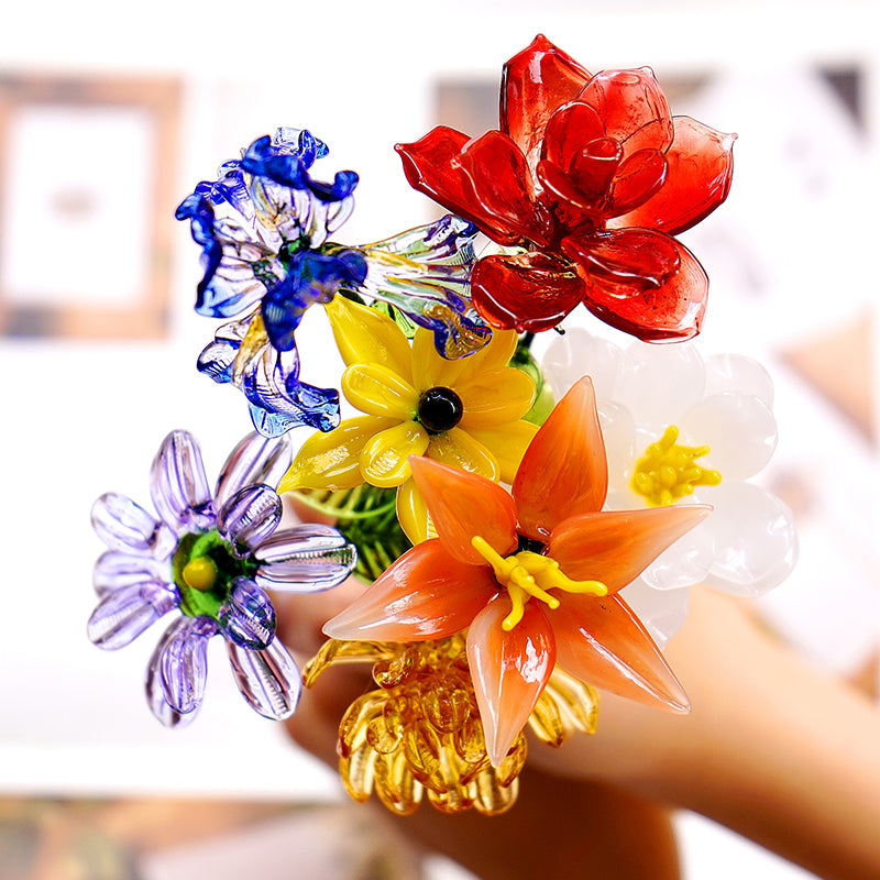 glass birth month flowers