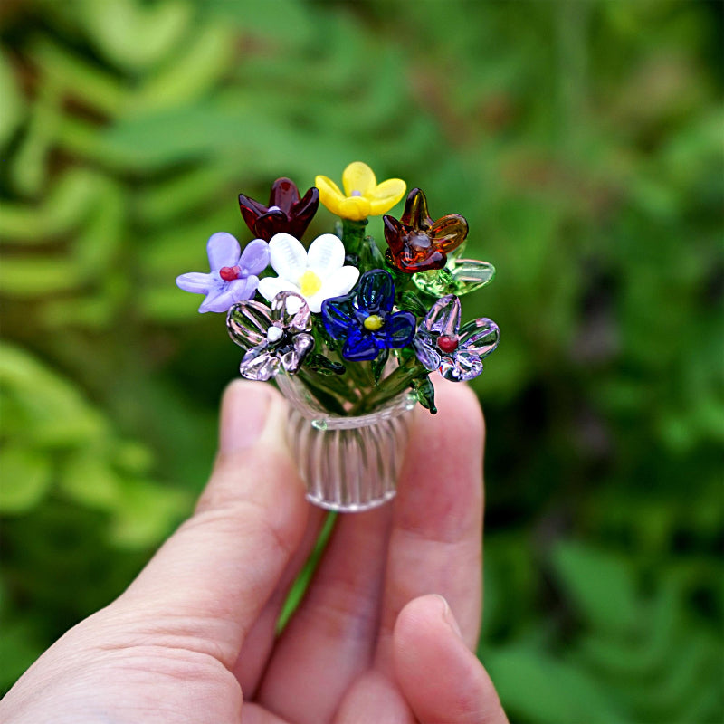 Handmade Mini Glass Birth Month Flower – Perfect Birthday Present
