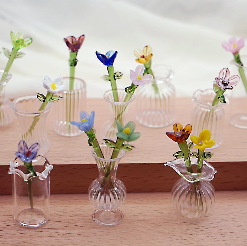 Unique Mini Glass Birth Month Flower Gift – Handmade & Elegant