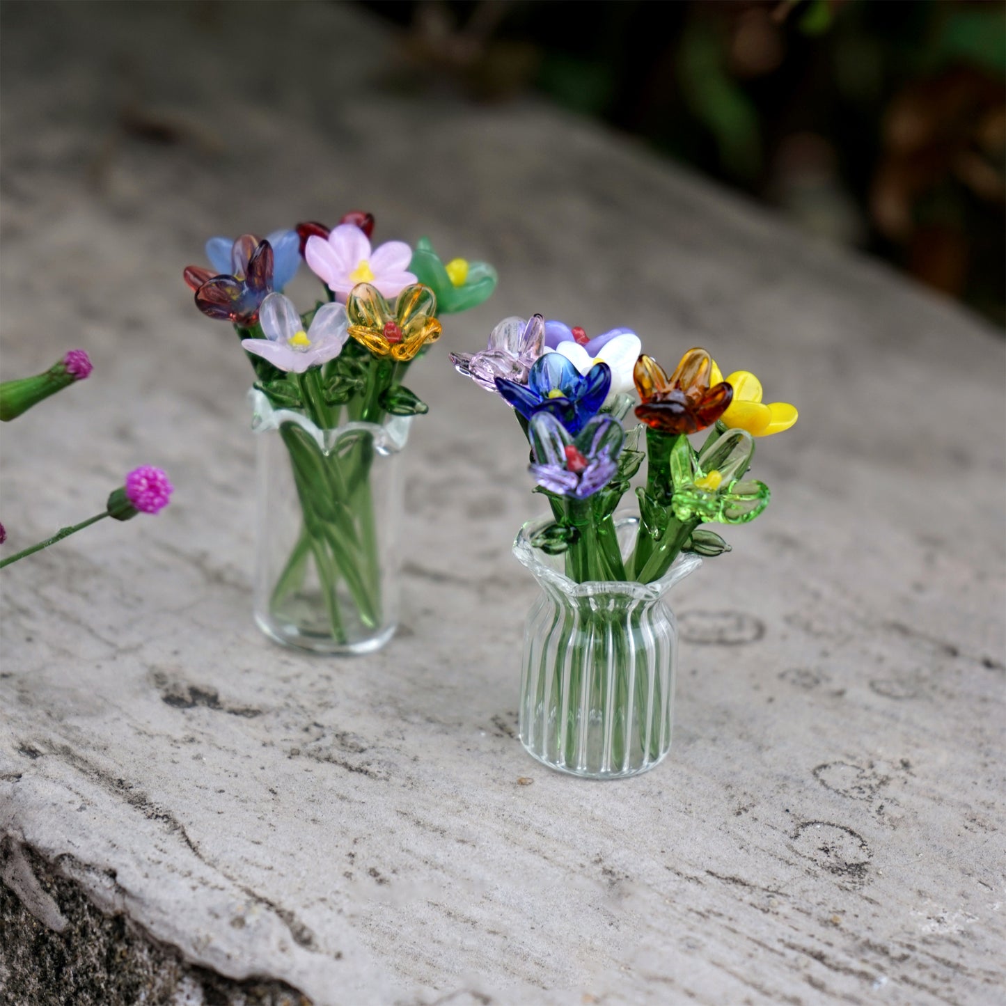 Mini Glass Birth Month Flower Sculpture – Gift for Mom & Friends