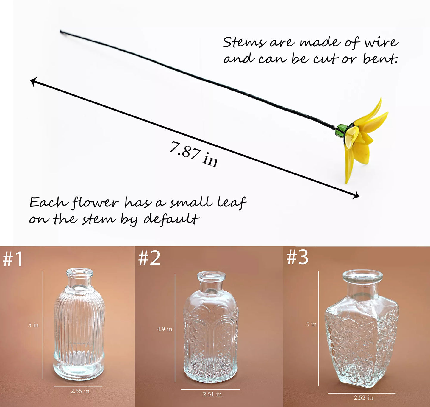 Birth Month Glass Flower – Unique Handmade Birthday Gift for Her